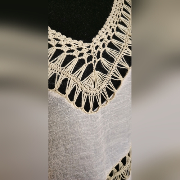 Rue 21 Macreme Boho Cream Color Top - Picture 6 of 12